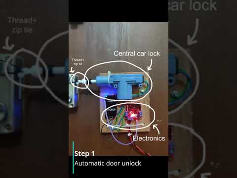 Automatic door unlock with face recognition