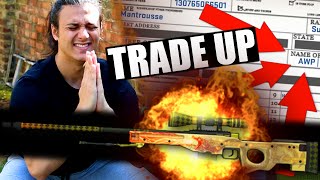 THE CRAZIEST DRAGON LORE TRADE UP CONTRACT EVER!!! (+ GIVEAWAY)