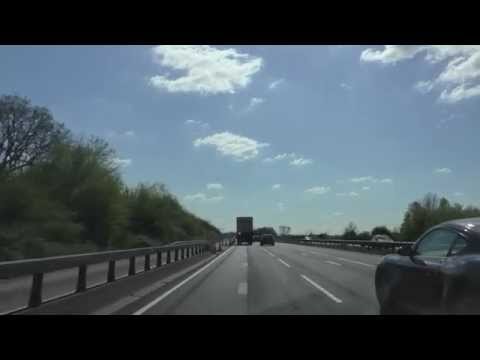 Driving On The M5 Motorway From J7 Worcester To J30  Exeter Services, England
