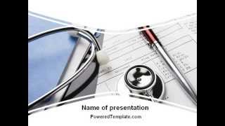 Medical Record For Analysis PowerPoint Template by PoweredTemplate.com