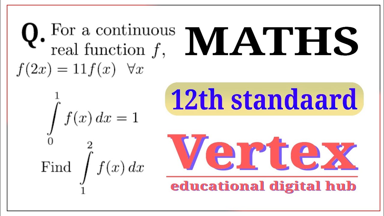 Continuous Real Function For a continuous real function.. // Integration // Definite Integration ...