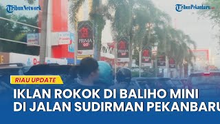 Baliho Mini Iklan Rokok Masih Bebas Berdiri di Jalan Sudirman