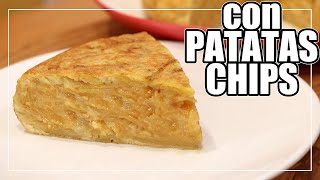 The Easiest Spanish Omelette in the WORLD | With potato chips screenshot 4