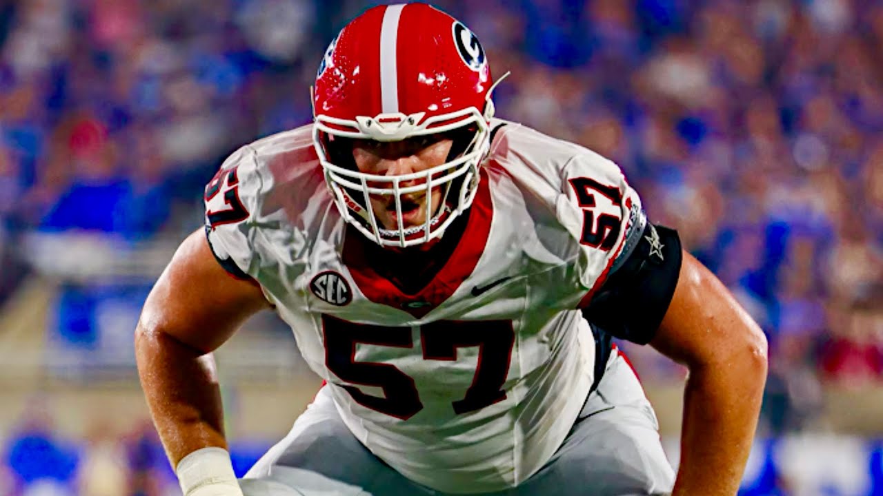 Monroe Freeling College Football Highlights💥| Georgia Left Tackle | NFL Draft Film