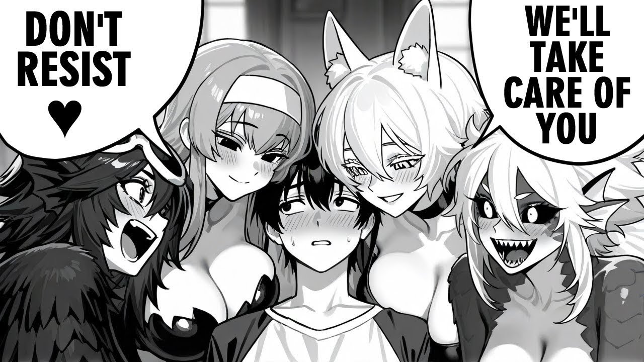 Monster Girls Are Obsessed With This Ugly Looser Boy!!! - Manga Recap