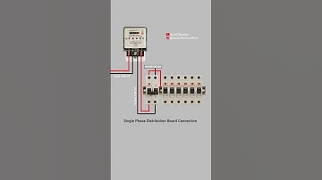 Single Phase Distribution Board Connection. #shorts #short || shorts || short || Excel Electric ||