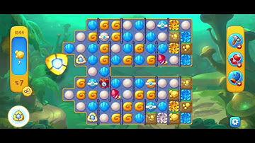 Fishdom gameplay level 1544