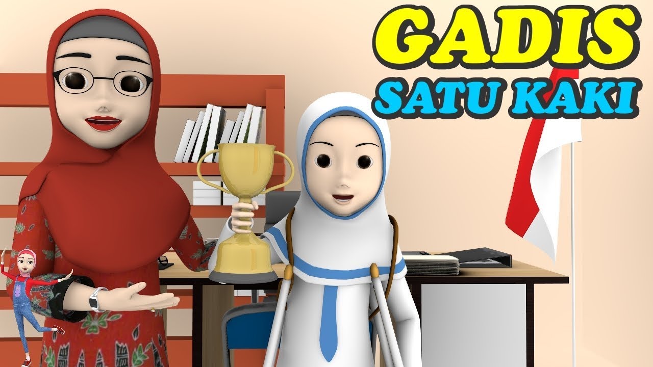 Kisah Wanita Satu Kaki Yang Semangat Untuk Sekolah Kartun Motivasi Episode 40 Kakina Youtube