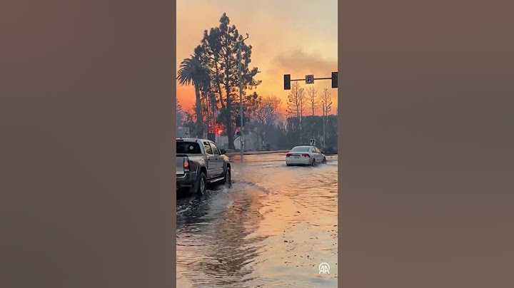 Los Angeles'ta yangında kül olan evler görüntülendi