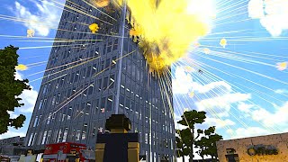 💥 REALISTIC Missile &amp; Guided Bomb Destruction - Buildings Collapse in Seconds | Teardown