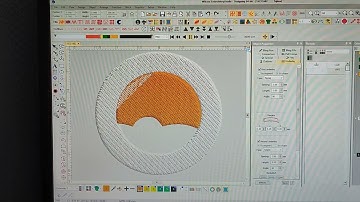 logo embroidery design using #WILCOM embroidery software.