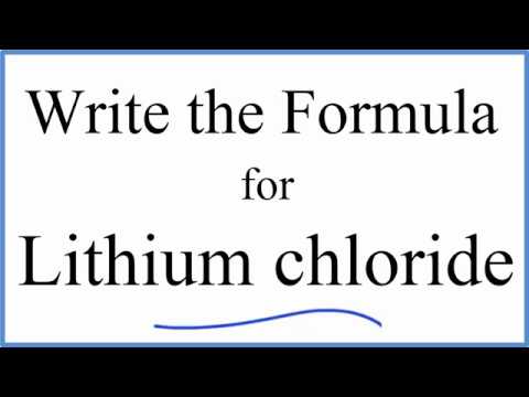 lithium chloride bonding