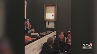 Banksy Artwork Self-Destructs Moment After 1.4 Million Sale