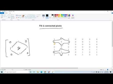 Fill 4-connected pixels