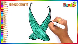 How to Draw Fruits and Vegetables step by step - Learn to draw with Doodle TV #stayhome #staysafe