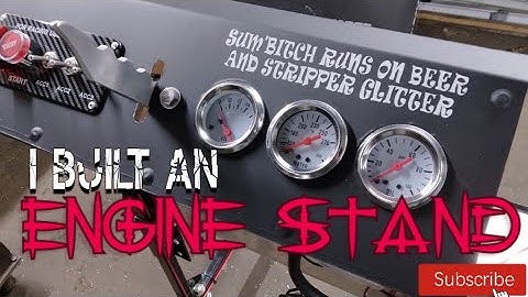 MAKE AN ENGINE TEST/RUN STAND THE EASY WAY!