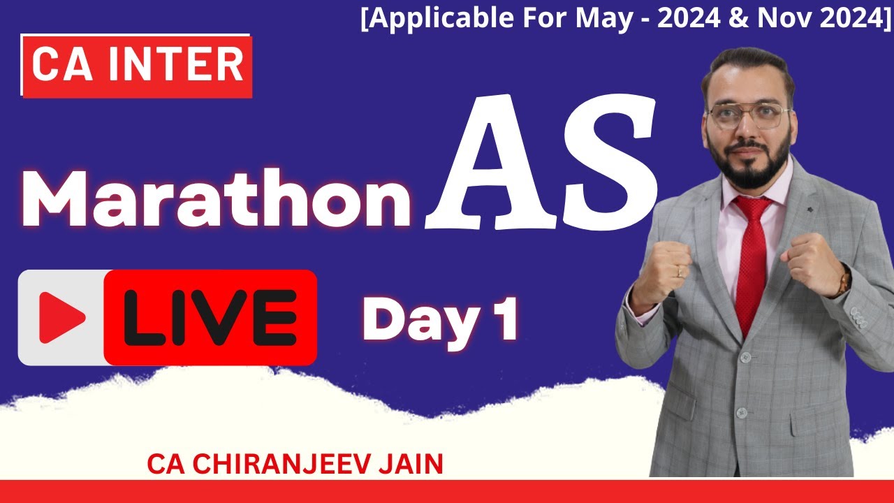 CA INTER - Advanced Accounting AS | Marathon Revision - Day 1 - YouTube