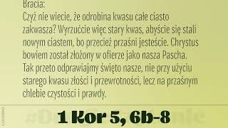 drugieczytanie  21 Kwietnia 2019  1 Kor 5 6b8