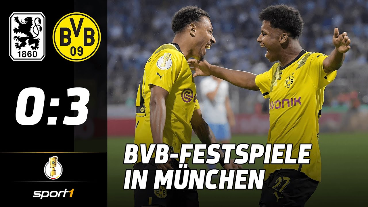 1860 München - Borussia Dortmund 03 Tore und Highlights 1