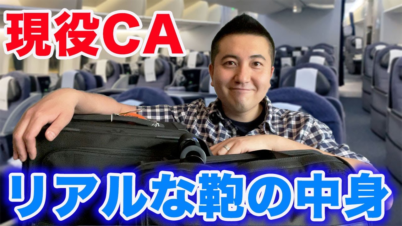 現役CAのvlog】現役キャビンアテンダントのリアルすぎるバッグの中身