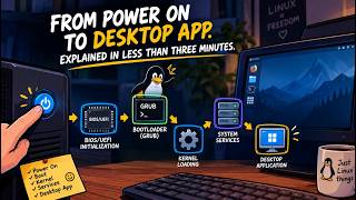 From power on to desktop app in Linux, explained in less than 3 minutes