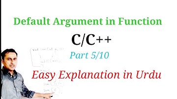 Default Argument in Function in C/ C++|| easy explanation in Urdu|| Jamshed Lecturer CS