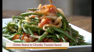 String Beans In Chunky Tomato Sauce