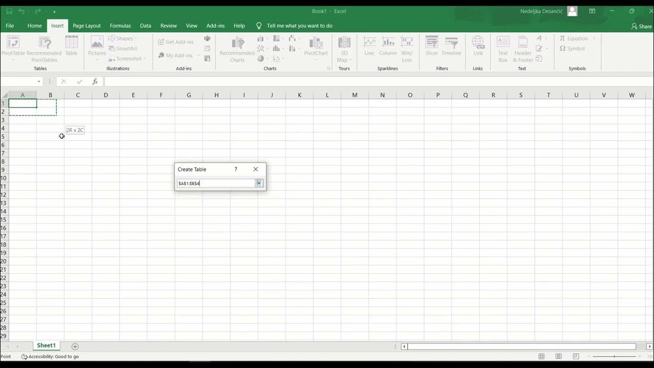 Kako kreirati tabelu u Excel-u? - YouTube