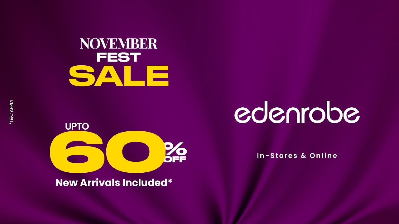 NOVEMBER FEST SALE | UPTO 60% OFF