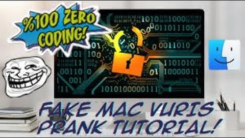 FAKE MAC VIRUS TUTORIAL! (CODING FREE)