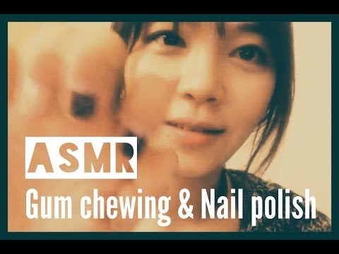 한국어 ASMR 수다떨며: Gum Chewing Nail polish 손톱을 가꾸자