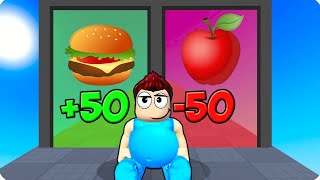 🍔ВЫБЕРИ ПРАВИЛЬНУЮ ЕДУ ЧТОБЫ ПОТОЛСТЕТЬ В РОБЛОКС! ШЕДИ ROBLOX Eat Simulator