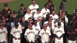 SF Giants Alumni (and current players) at Bruce Bochy's Retirement Ceremony 9/29/19