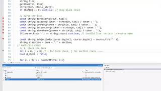 COMSC210 Debug VS2019