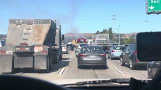 Car accident 🔥 .  Where there’s smoke, there’s fire | CAR-B-QUE