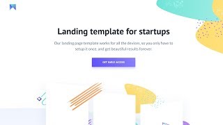 Free Amazing Website Landing Page for Startups