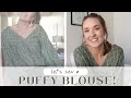 Make a Puffy Blouse with me! + BONUS PRETZELS!!!
