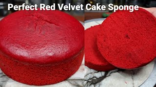 Red Velvet Cake | red velvet cake sponge | Sponge cake recipe | #shorts #youtubeshorts