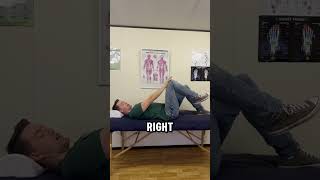 Isometric exercise for Hip Flexor complex #hippain #hipflexor #obliquestrain #abdominal #deadbug