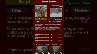 Linking with Etchster #tutorial #website #artmarketing