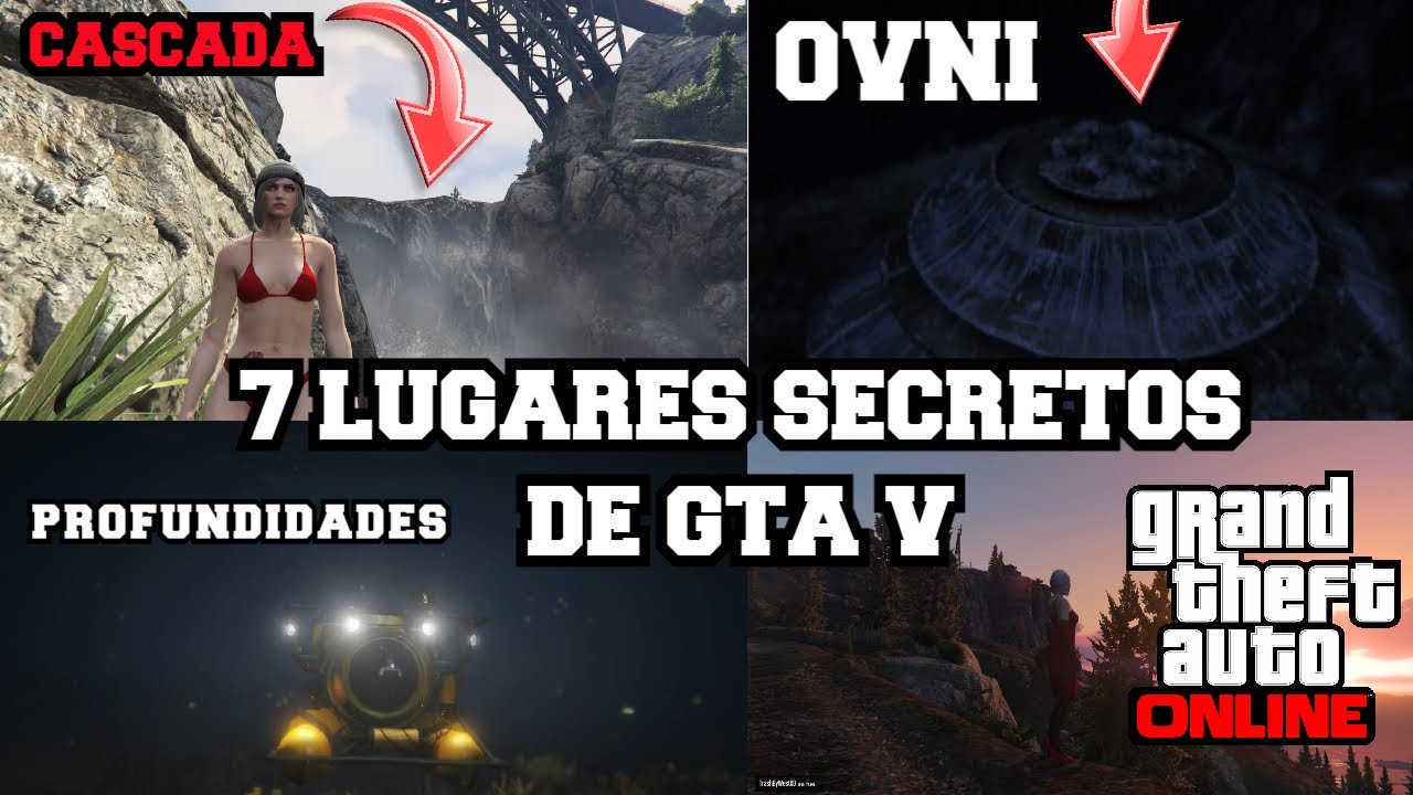 TOP 7 LUGARES SECRETOS DEL MAPA DE GTA V ONLINE!-YoSoyPablo 