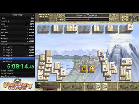 [Old PB/WR - First run] Mah Jong Quest - Kwazi's Quest "speedrun" in 5:09:44