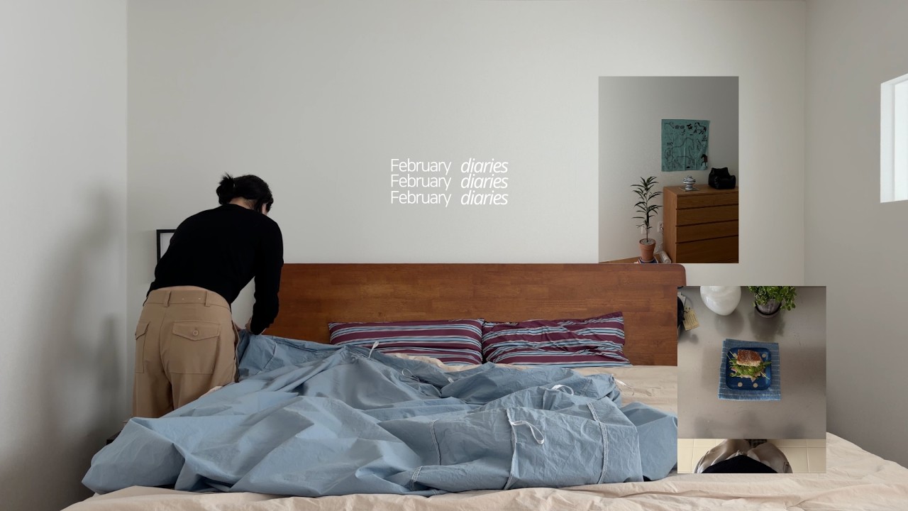 🛏️VLOG.봄을 기다리며 새롭게 단장한 침실, 휘리릭 지나가 버린 2월의 일상들