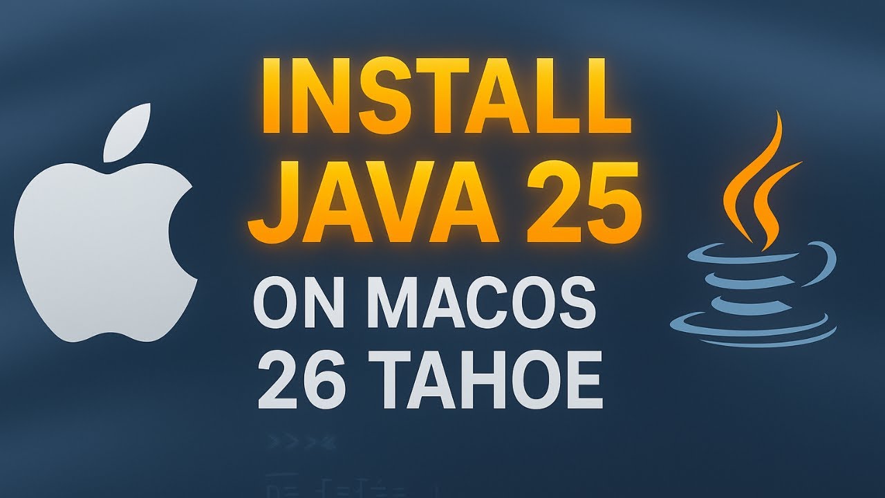 Как установить Java 25 на Mac OS | Установка Java на Mac