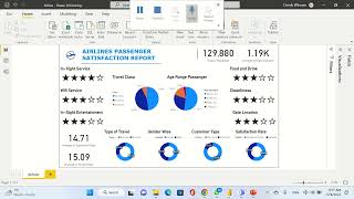 AIRLINES PASSENGER SATISFACTION REPORT screenshot 3