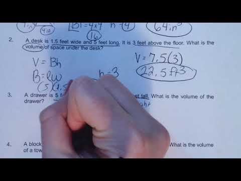 Volume of Rectangular Prism Word Problems
