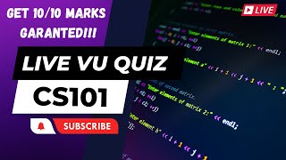 CS101 LIVE VU QUIZ 2 | Get Full Marks Guaranteed💯✍️ | 🔥 Hack 🔒 Quiz Firewall | Virtual University 🎓 screenshot 5