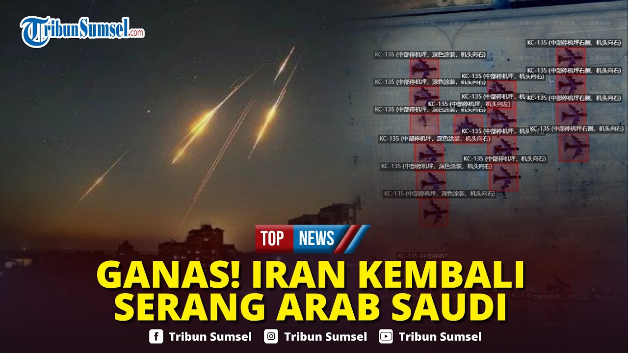 🔴GANAS! Rudal Iran Serang Arab Saudi Lagi, Sasar Bandara Riyadh, 56 Pesawat AS 'Parkir' Siap Melawan