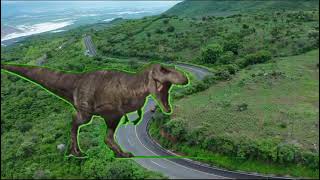 Dinosaur In Valley For Cartoon Video