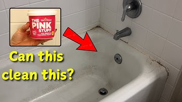 The Pink Stuff Cleaning Paste Review - Dirty Bathtub TEST in REAL TIME